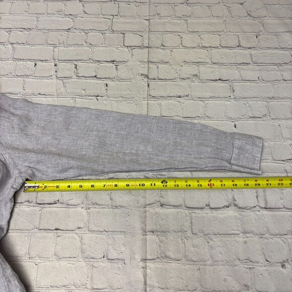 Velez Artisan Men 100% Linen Button Shirt Top Size Large Semi Fit D034 -23 - Picture 5 of 16